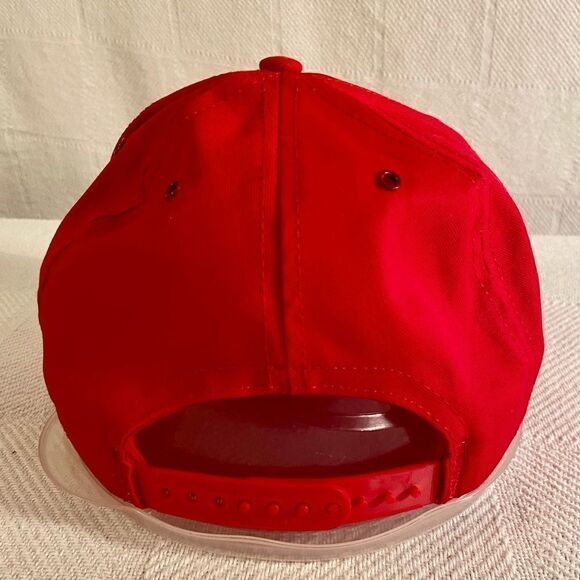 VINTAGE 80s S Series Chevrolet Snapback Hat P Cap Red Neon Embroidered Logo EUC. - Picture 4 of 9